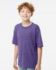 Niño Unisex Gold Peso Heavy Weight Suave Textura 4850 - Morado Jaspe Htr Pur