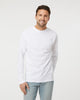 Adulto Manga Larga Gold Peso Heavy Weight Suave Textura 4820 Blanco S/Mat