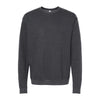 Sudadera Unisex Felpa Cuello Redondo 3340 Negro Jaspeado Máxima Suavidad