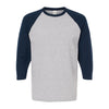 Adulto Raglan 3∕4 Peso Ultra Heavy Weight Suave Textura 5540 Marino / Brillante