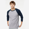 Adulto Raglan 3∕4 Peso Ultra Heavy Weight Suave Textura 5540 Marino / Brillante