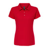 Dama Polo Pique 50% Algodón 50% Poliéster 7007 Rojo Brillante