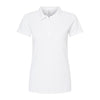 Dama Polo Pique 50% Algodón 50% Poliéster 7007 Blanco Fine