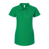 Dama Polo Pique Ring Spun 7600 Verde Bandera